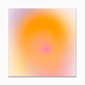 Candlelight Gradient Square Canvas Print