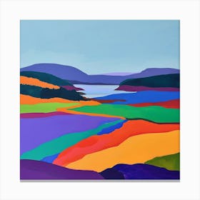 Colourful Abstract Acadia National Park Usa 3 Canvas Print