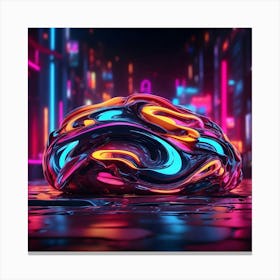 Neon Art Canvas Print