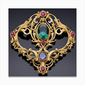 Victorian Brooch Canvas Print