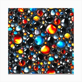 Abstract background with colorful glass balls horizontal Canvas Print