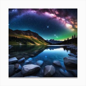 Milky Over Lake 2 Canvas Print