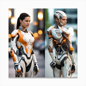 Futuristic Woman 39 Canvas Print