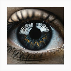 Eye Of A Black Woman Canvas Print