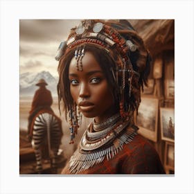 African Woman Canvas Print