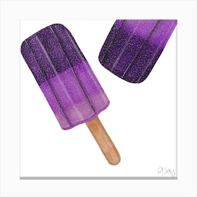 Ice Popsicle Canvas Print