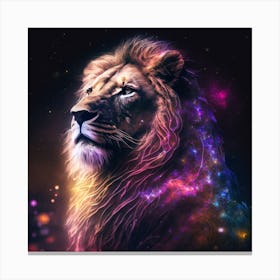 Galaxy Lion 1 Canvas Print