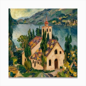 Kirche In Cassone, Gustav Klimt 16 Canvas Print