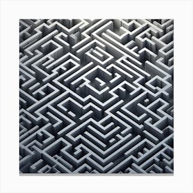 3d Maze Canvas Print