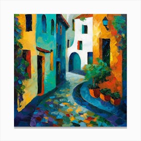 Street In Florence Canvas Print