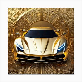 Golden Car 2 Canvas Print