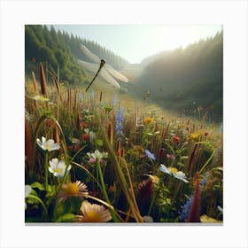Wildflowers In The Meadow Canvas Print