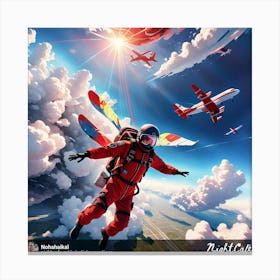 Skydiver 3 Canvas Print