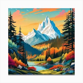 Mountain Landscape 1 Canvas Print