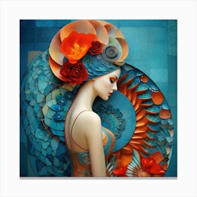 'Spiral Woman' Canvas Print