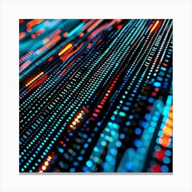 Abstract Light Pattern Canvas Print