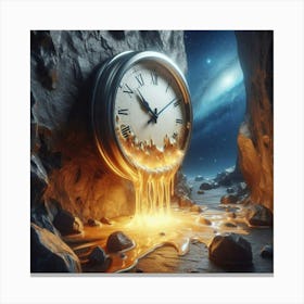 Melting time Canvas Print