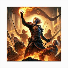 Kael Firebrand Rallying Cry 2 Canvas Print