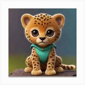 Cheetah Cub Canvas Print