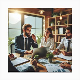 Business Meeting Canvas Print