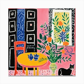 Cat In The Room Canvas Print