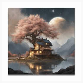 House On The Lake Canvas Print