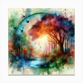 Zen Forest Canvas Print