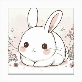 Cute Bunny 6 Canvas Print
