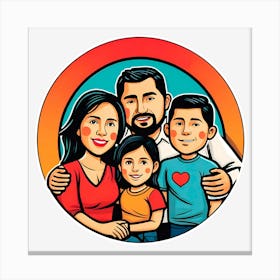 Family Portrait 5 Canvas Print