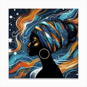 Solivette Celestial Portrait Canvas Print