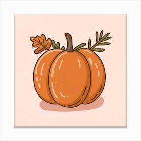 Thanksgiving Pumpkin Canvas Print