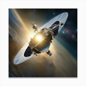 Spacecraft In Space Canvas Print