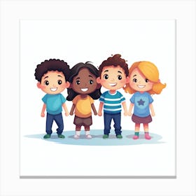 Group Of Kids 3 Canvas Print