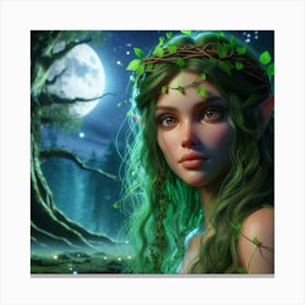 Elven Girl Canvas Print