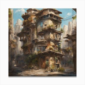 Urban Cityscape Canvas Print