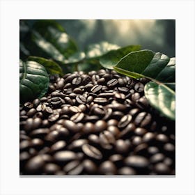 Coffee Beans In The Forest 4 Canvas Print