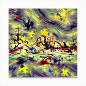 Abstract Arts Psychedelic Art Experimental Canvas Print