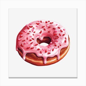 Donut With Icing Canvas Print