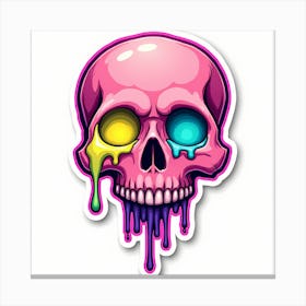 Dripping Skull 1 Canvas Print