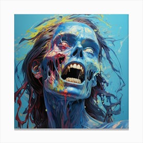 Zombie Painting Canvas Print