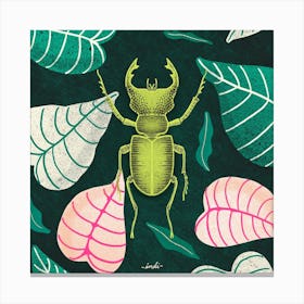 Bug 01 Square Canvas Print