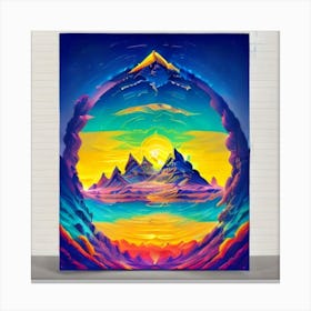 Mountain Painting Canvas Print