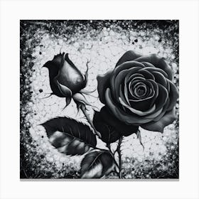 Black Roses Canvas Print