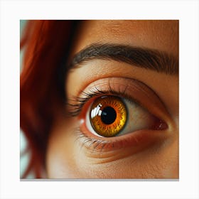 Close Up Of A Woman'S Eye Canvas Print