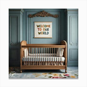 Welcome To Our World Canvas Print