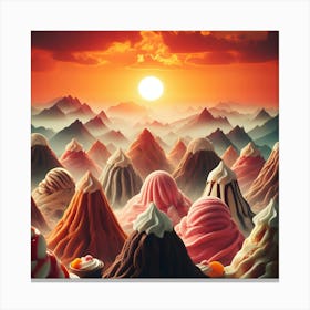 Ice Cream Mountain 2 Canvas Print