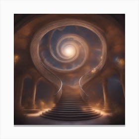 Spiral Staircase Canvas Print