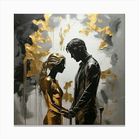 'Golden Couple' 1 Canvas Print