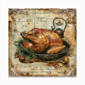 Roast Chicken 1 Canvas Print