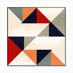 Triangles symmetry, Geometric Canvas Print